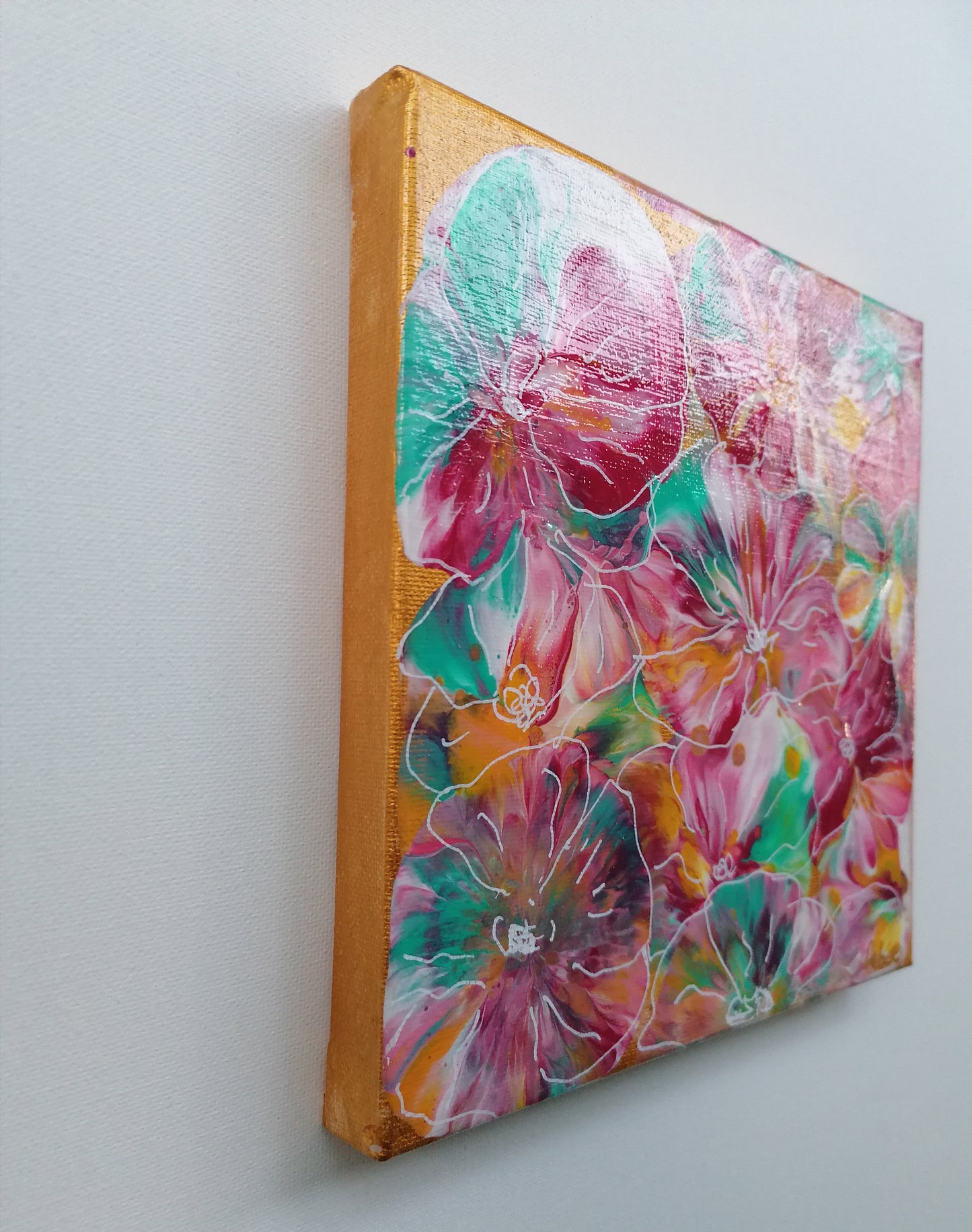 Peinture acrylique sur toile - FLOWER POWER