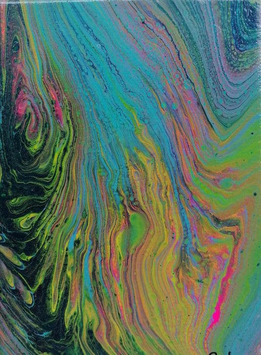 Peinture acrylique sur toile -FLASHY
