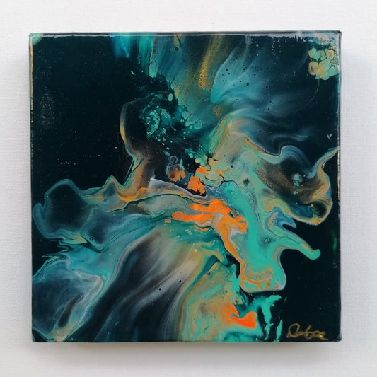 Peinture acrylique sur toile - PEACOCK