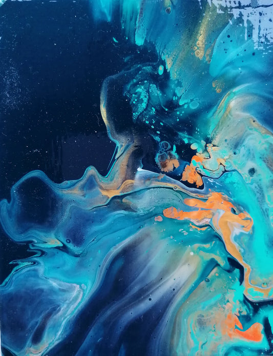 Peinture acrylique sur toile - PEACOCK