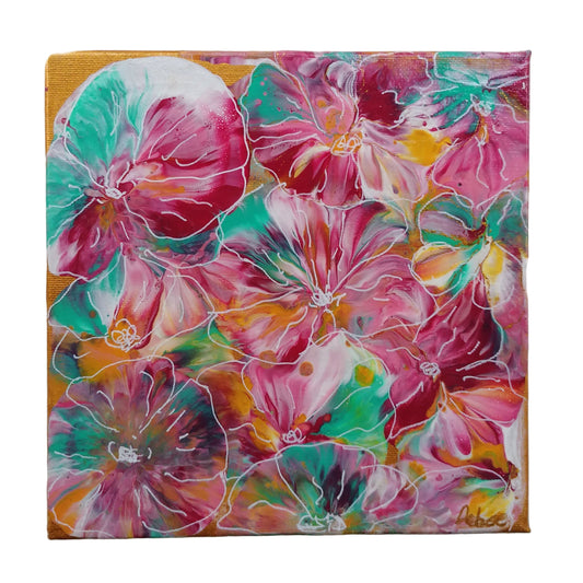 Peinture acrylique sur toile - FLOWER POWER