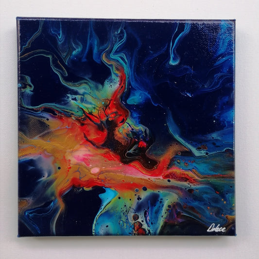 Peinture acrylique sur toile - LOST IN THE OCEAN